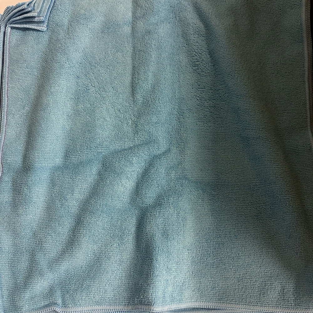 Soft Blue Microfiber Towel